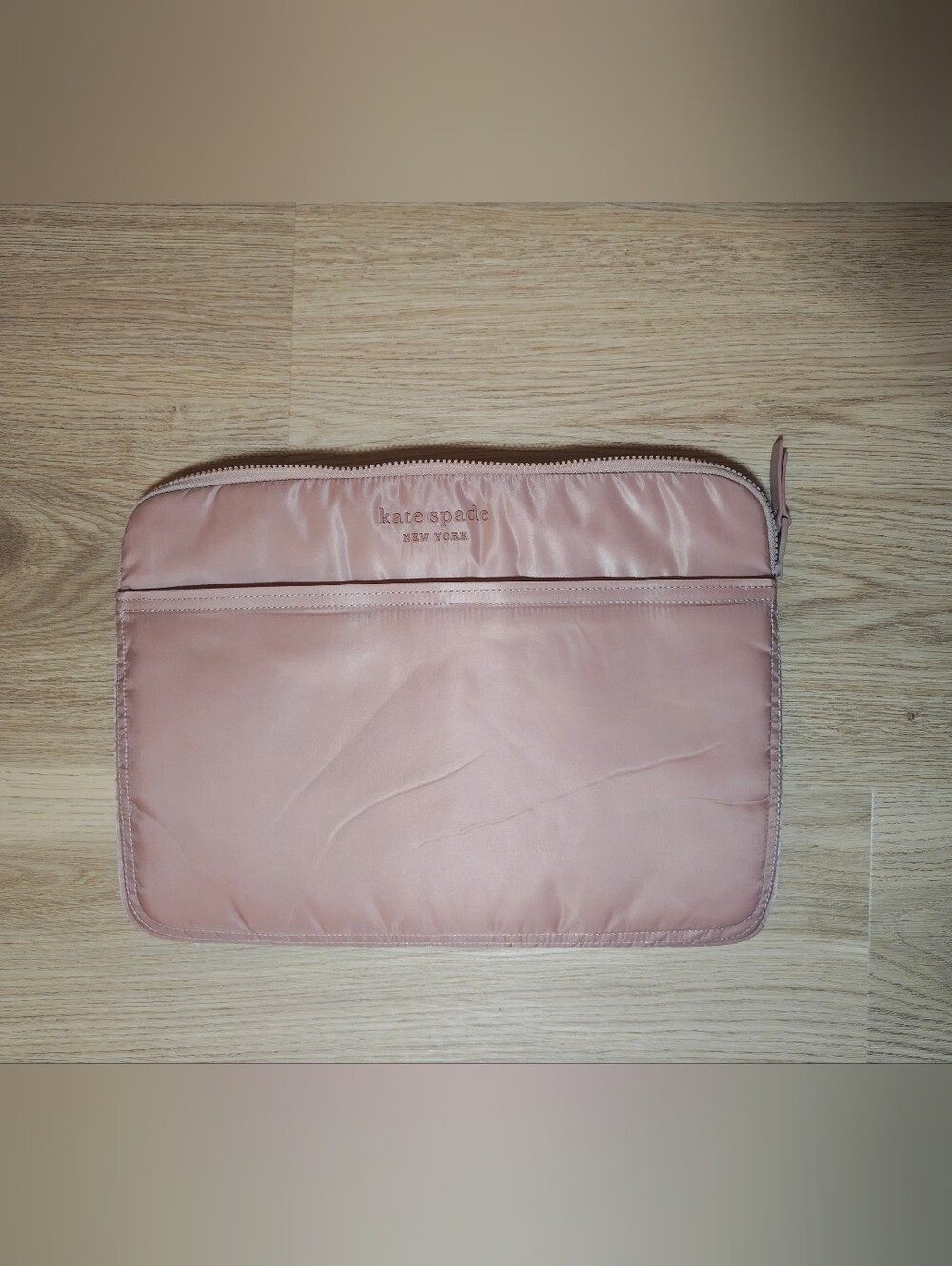 Kate Spade Blush Pink Nylon Padded Laptop Sleeve Case